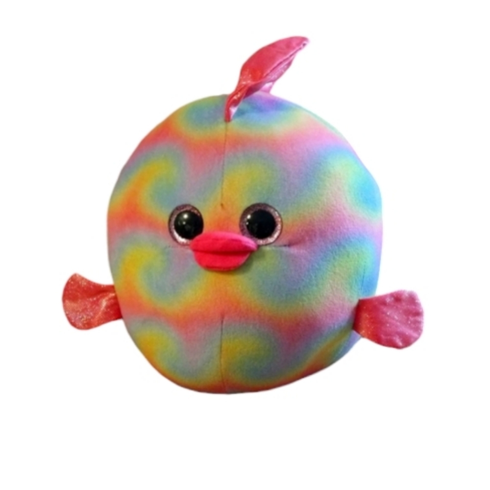 🐠 Ty Beanie Ballz Rainbow The Fish Figure 🌈